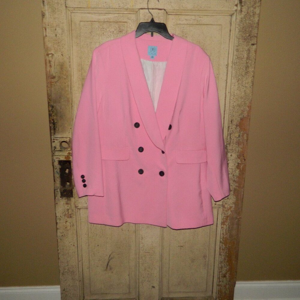 CeCe Pink Double Breasted Blazer Size 20W (VV-31)